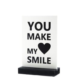Mini-Art products You make my heart smile - Decoplaatje