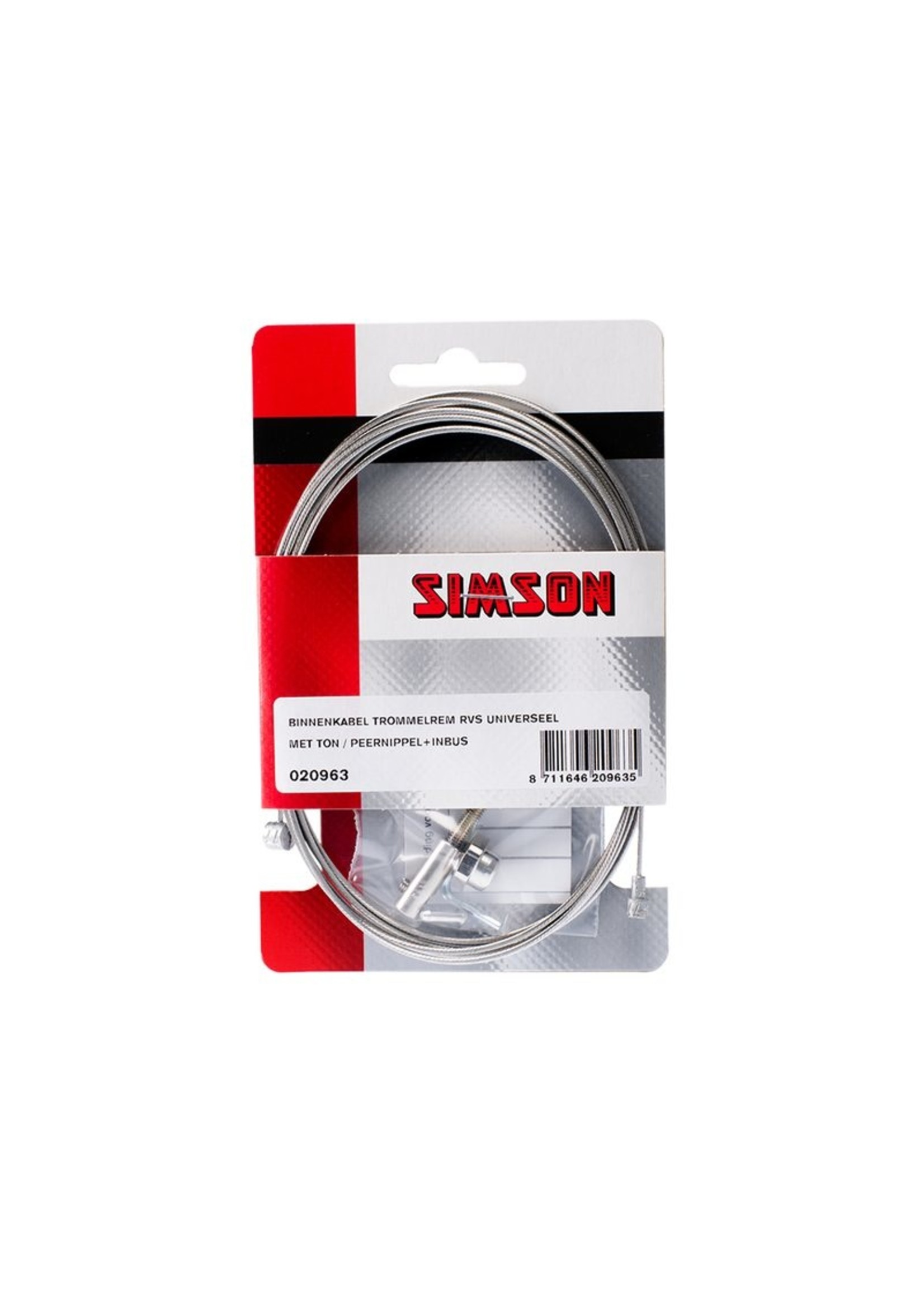 Simson Drum brake Inner cable universal 2.25 mtr