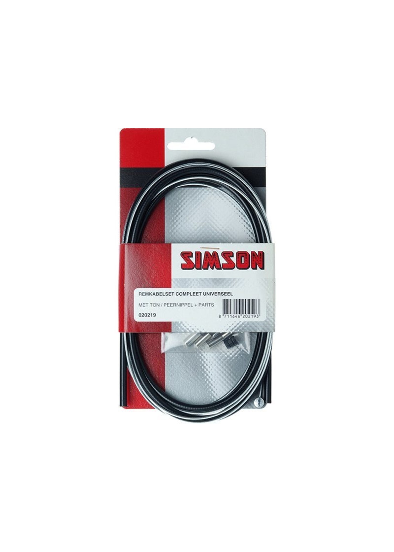 Simson Brake cable set universal black