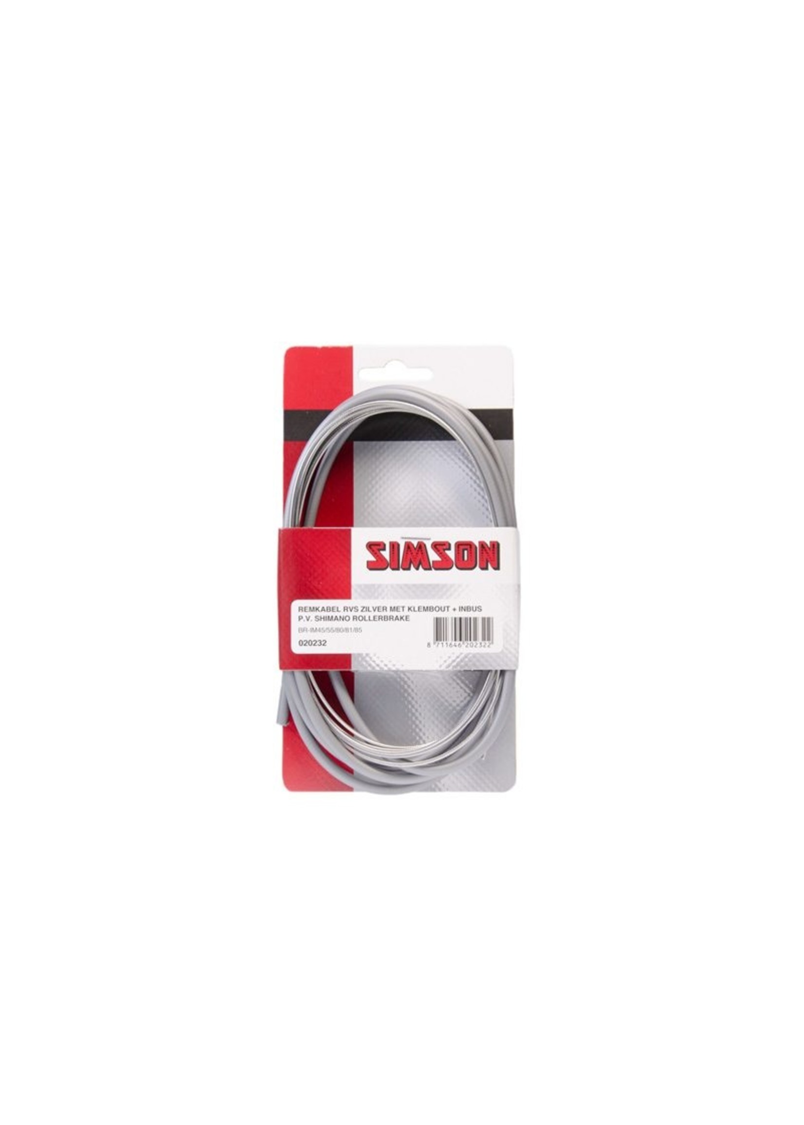 Simson Brake cable set stainless steel Shimano Roller brake gray