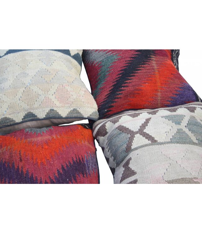 4x kilim cushions ca 45x45 cm with filling