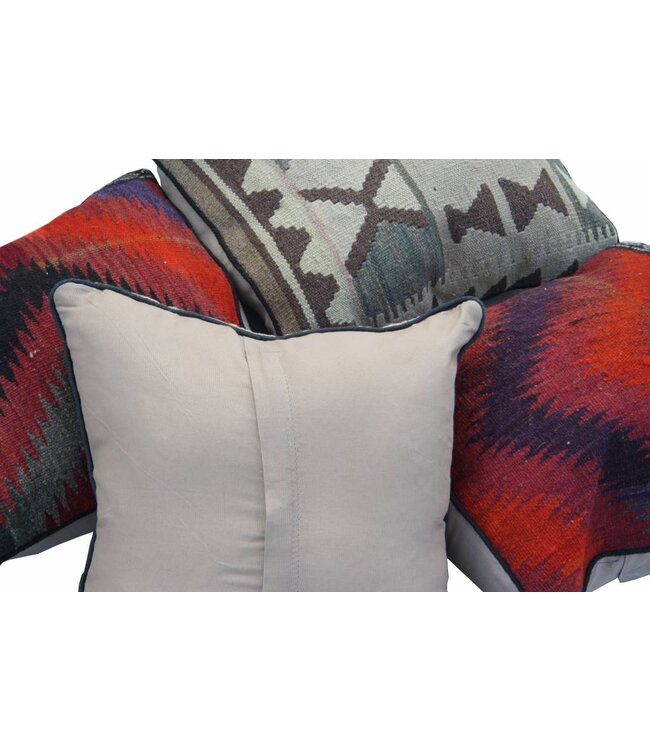 4x kelim kussens 45x45 cm met vulling