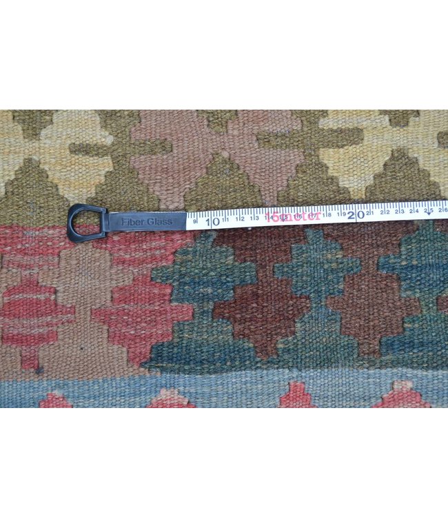 311x197 cm Hand Woven Afghan Wool Kilim Area Rug
