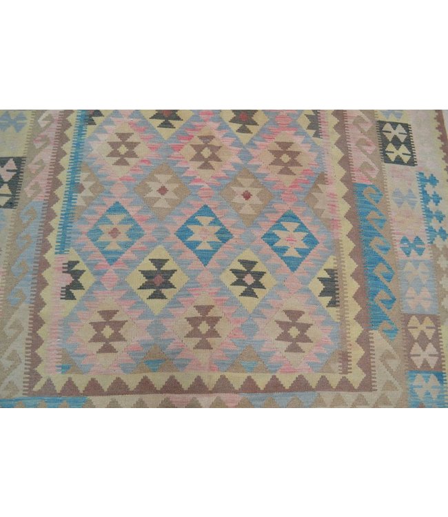 308x192 cm Handgewebte Orientalisch Wolle Kelim Teppich