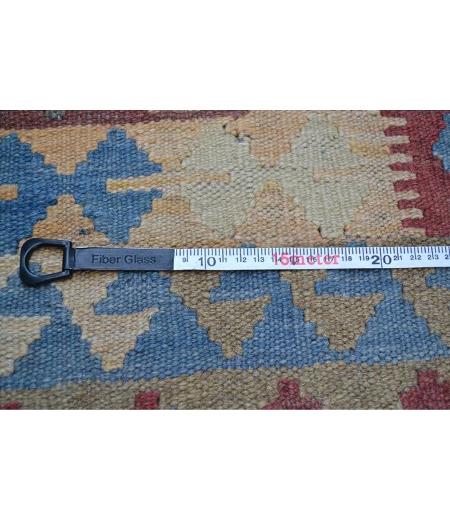 200x150 cm Handgemaakt Oosters Kelim Wol Vloerkleed