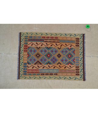 205x150 cm Handgewebte Orientalisch Wolle Kelim Teppich