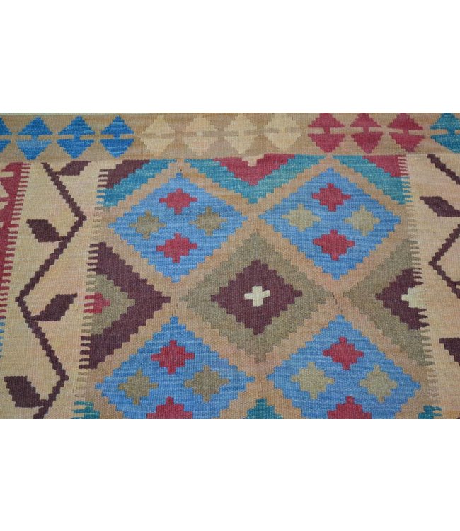 205x150 cm Handgewebte Orientalisch Wolle Kelim Teppich