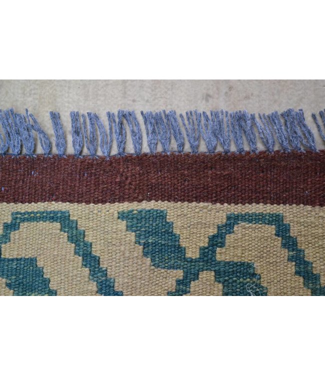 205x150 cm Handgewebte Orientalisch Wolle Kelim Teppich