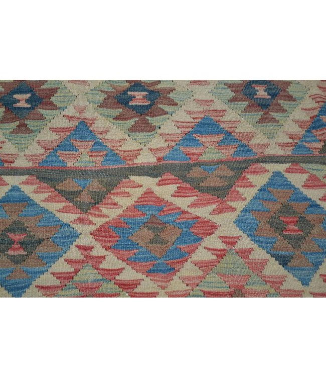 202x159 cm Handgewebte Orientalisch Wolle Kelim Teppich