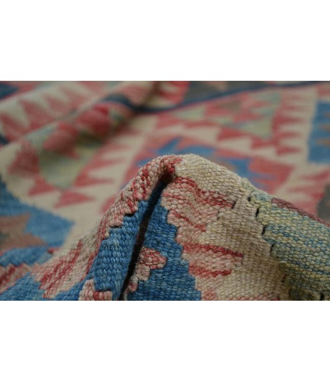 202x159 cm Handgewebte Orientalisch Wolle Kelim Teppich