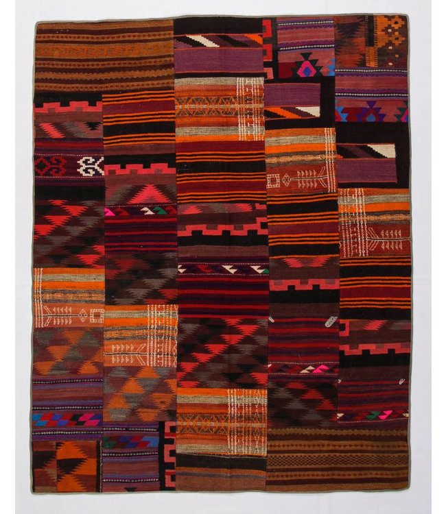 Patchwork Kilim carpet 255x203 cm