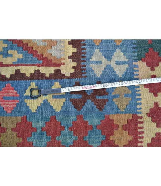 212x147 cm Hand Woven Afghan Wool Kilim Area Rug