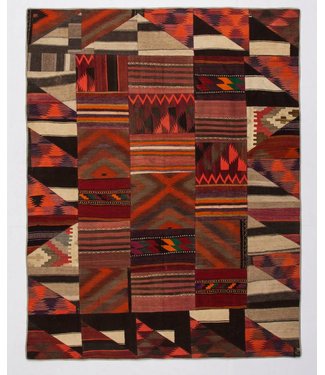 Patchwork Kelim teppich 261x204 cm