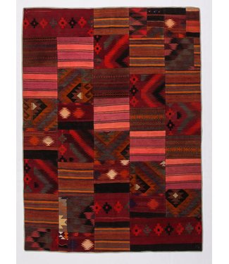 8.10x5.93 feet Patchwork Kilim carpet 247x181 cm