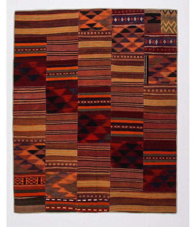 kelim patchwork tapijt 250x202 cm