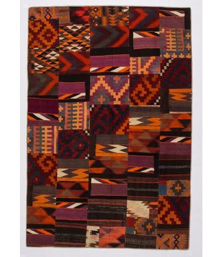 kelim patchwork tapijt 300x202 cm