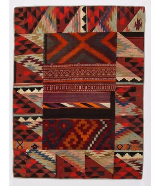 Patchwork Kilim carpet 228x173 cm