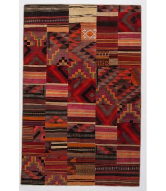 Patchwork Kelim teppich 302x197 cm