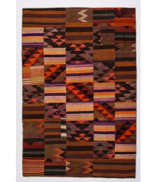 9.74x6.62 feet Patchwork Kilim carpet 297x202 cm