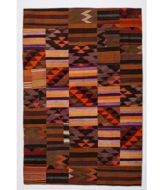 Patchwork Kelim teppich 297x202 cm