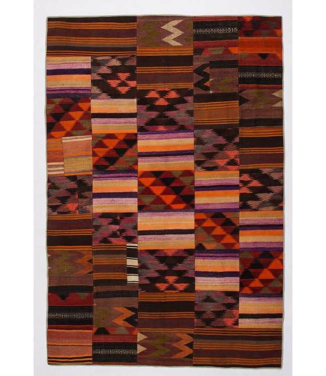 9.74x6.62 feet  Patchwork Kilim carpet 297x202 cm