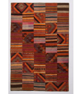 Patchwork Kelim teppich 307x202 cm