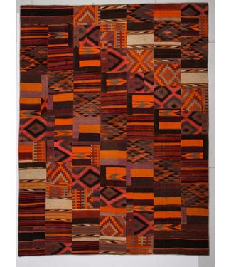 kelim patchwork tapijt 396x301 cm