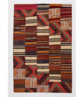 8.20x5.41 feet Patchwork Kilim carpet 250x165 cm