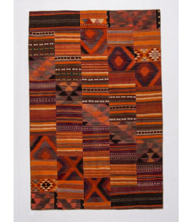 kelim patchwork tapijt 304x201 cm