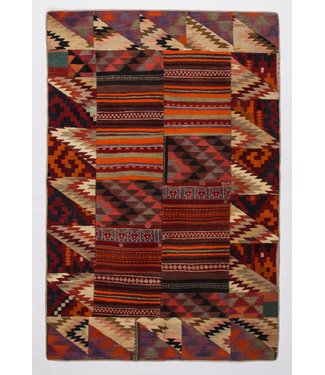 kelim patchwork tapijt 290x193 cm
