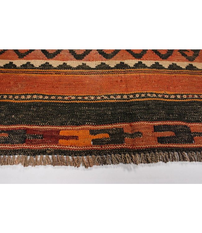 Handgewebte Orientalisch Wolle Kelim Teppich 234x179 cm