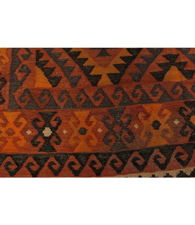 Hand Woven Afghan Wool Kilim Area Rug 234x179 cm