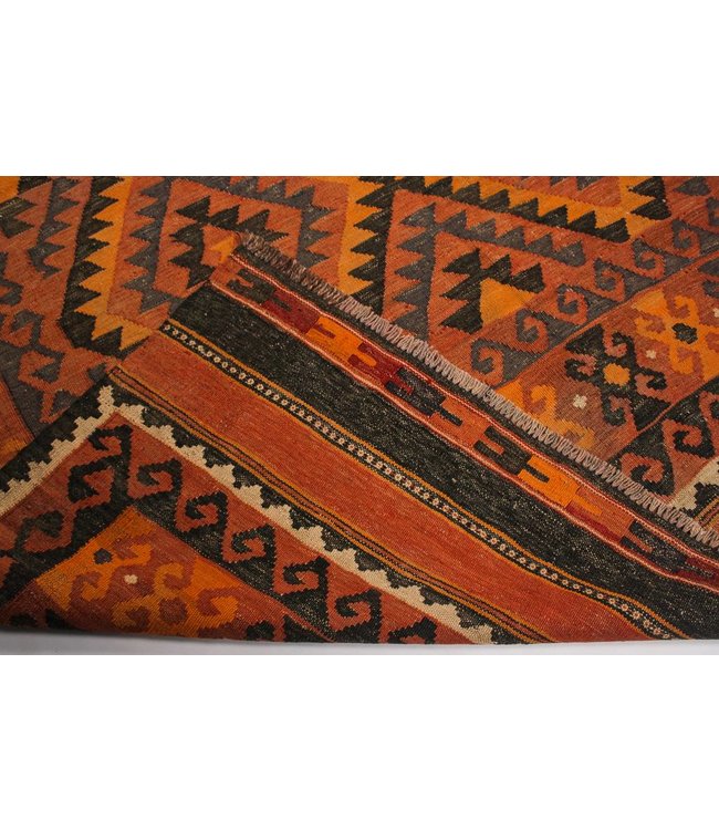 Hand Woven Afghan Wool Kilim Area Rug 234x179 cm