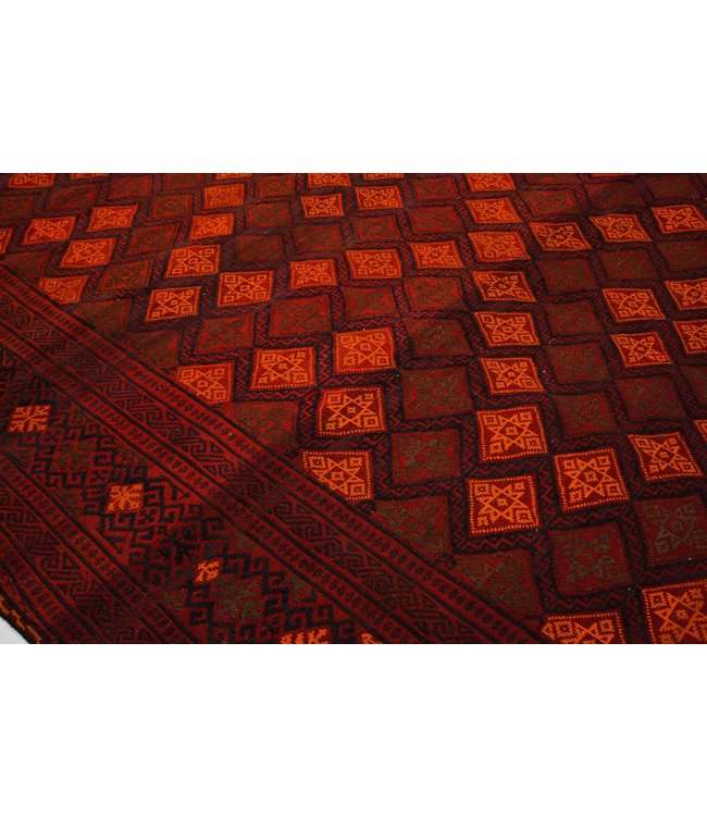 Hand Woven Afghan Wool Kilim Area Rug  361x250 cm