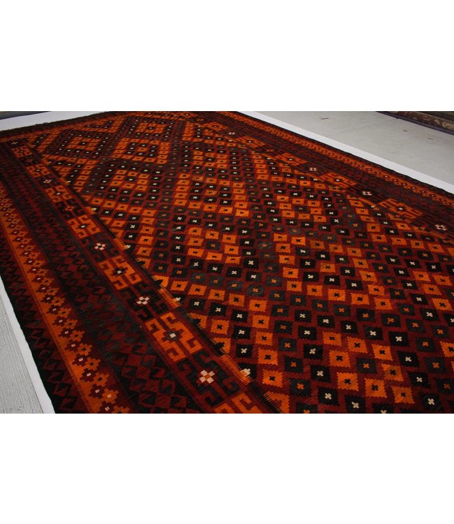 Handgewebte Orientalisch Wolle Kelim Teppich  472x270 cm