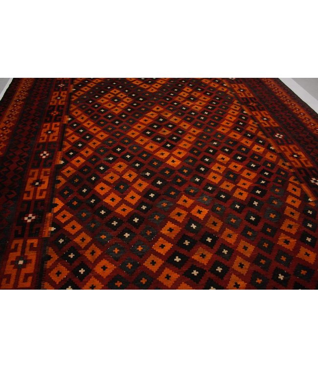 Handgemaakt Oosters Kelim Wol Vloerkleed 472x270 cm