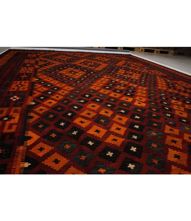 Hand Woven Afghan Wool Kilim Area Rug 472x270 cm