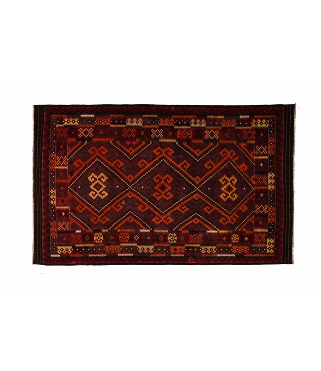 Handgewebte Orientalisch Wolle Kelim Teppich 403x250 cm