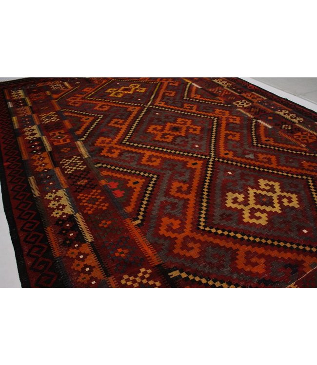 Handgewebte Orientalisch Wolle Kelim Teppich 403x250 cm