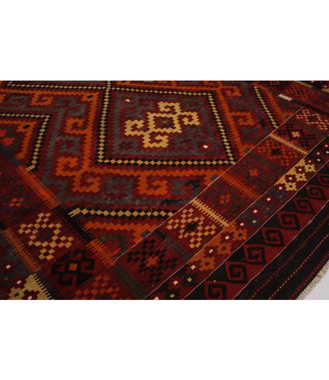 Hand Woven Afghan Wool Kilim Area Rug 403x250 cm