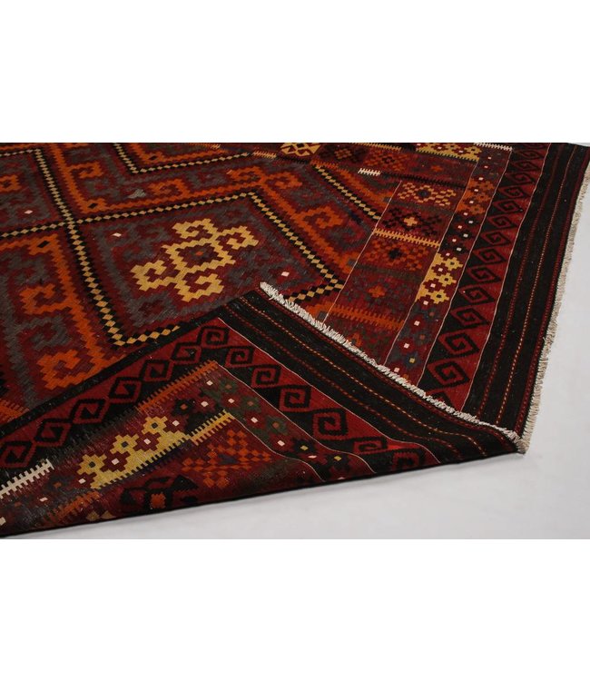 Handgewebte Orientalisch Wolle Kelim Teppich 403x250 cm