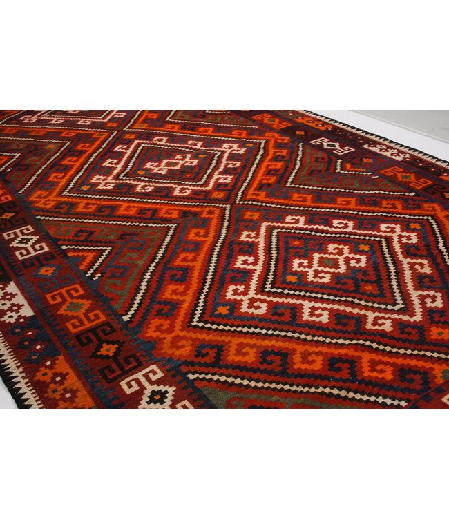 Hand Woven Afghan Wool Kilim Area Rug 438x244 cm