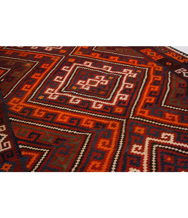 Hand Woven Afghan Wool Kilim Area Rug 438x244 cm