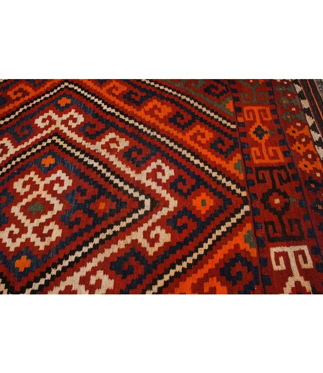 Handgewebte Orientalisch Wolle Kelim Teppich 438x244 cm