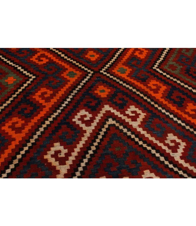 Handgewebte Orientalisch Wolle Kelim Teppich 438x244 cm