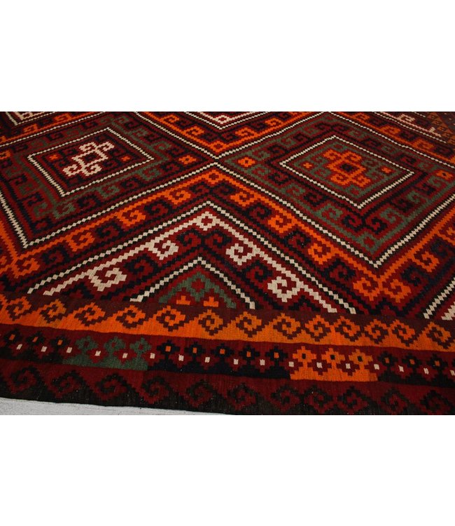 Handgewebte Orientalisch Wolle Kelim Teppich 429x290 cm