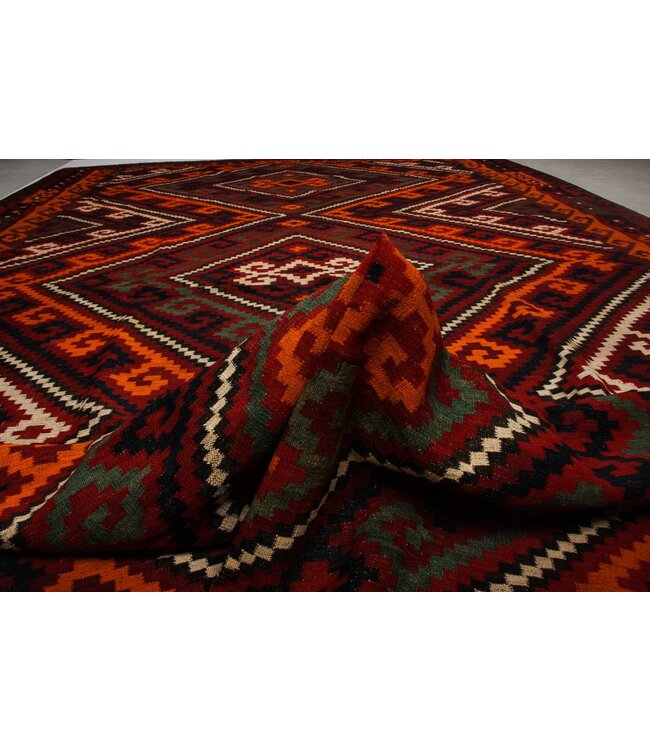 Handgewebte Orientalisch Wolle Kelim Teppich 429x290 cm