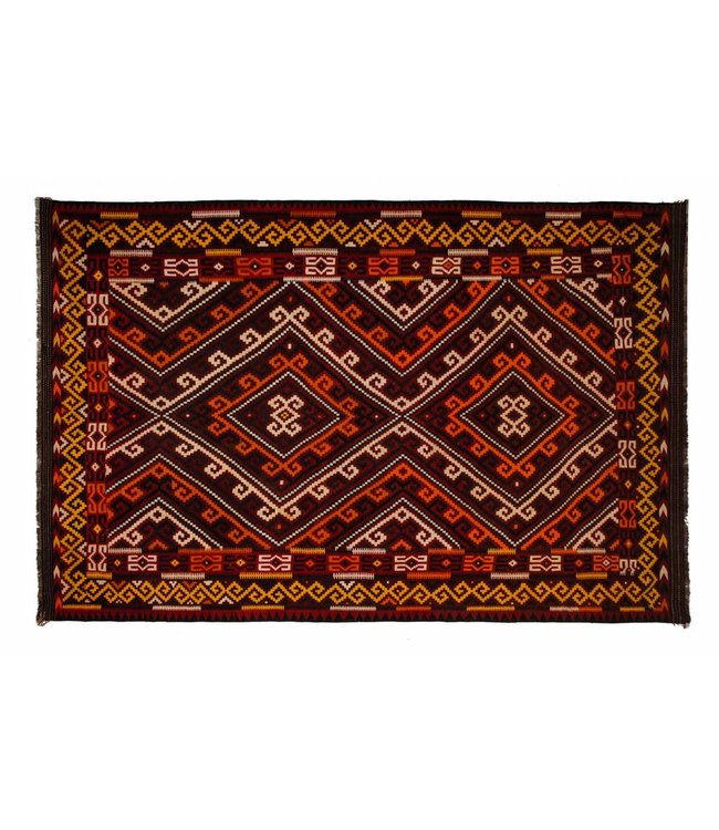 Handgewebte Orientalisch Wolle Kelim Teppich 496x316 cm