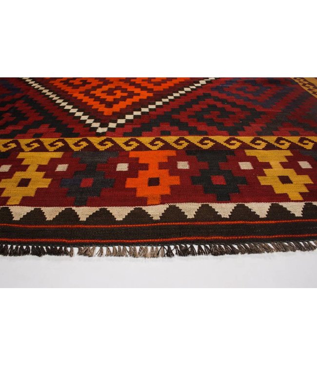 Hand Woven Afghan Wool Kilim Area Rug 269x258 cm