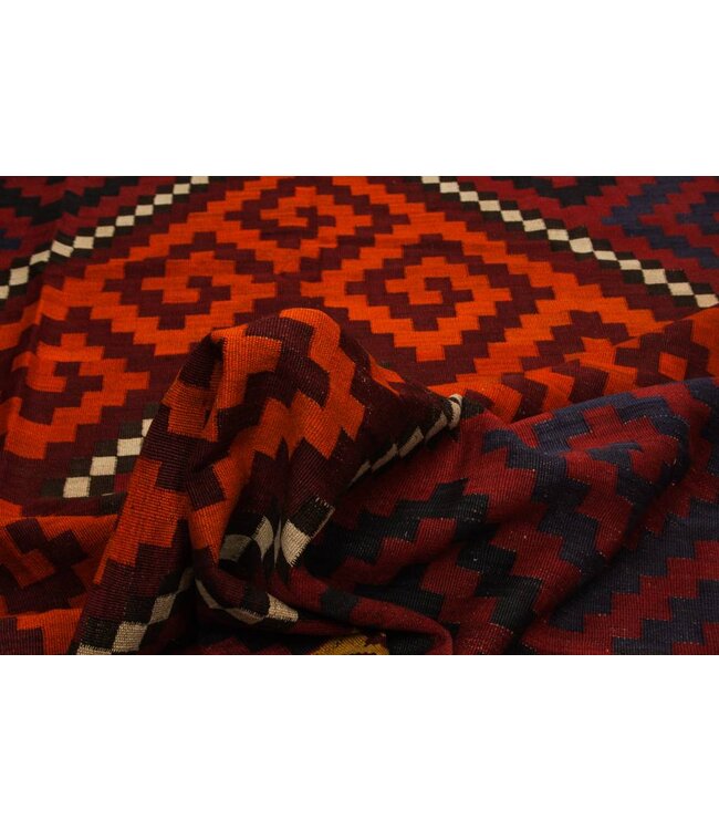 Hand Woven Afghan Wool Kilim Area Rug 269x258 cm
